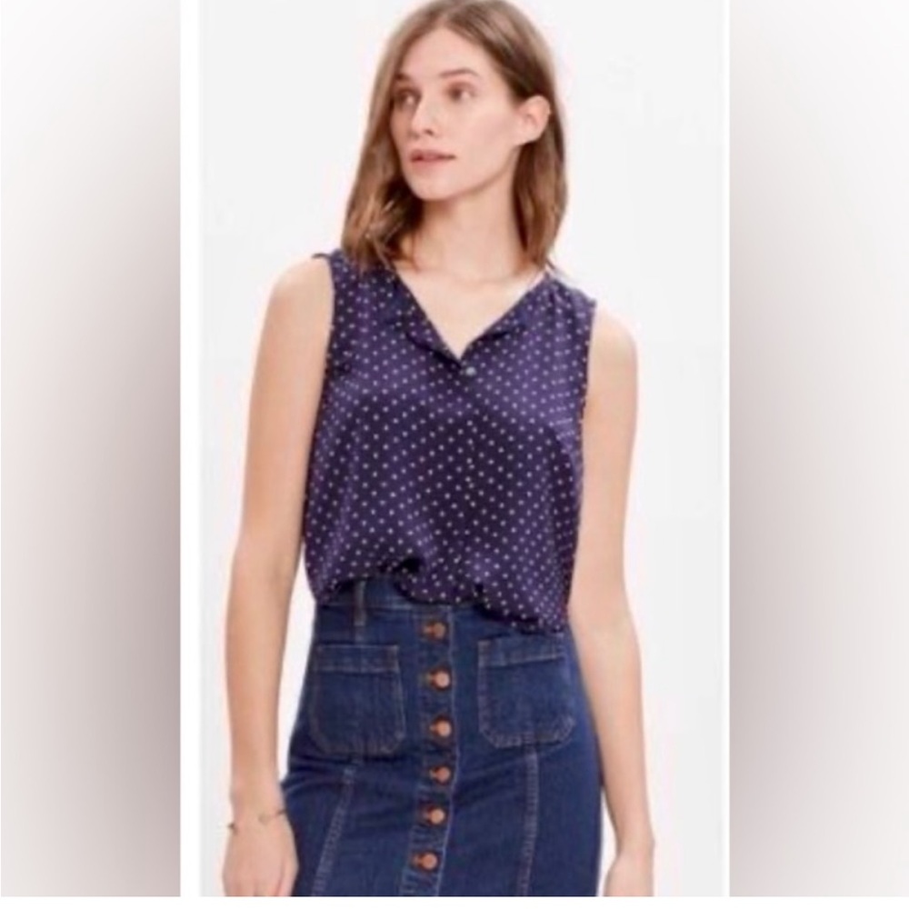 Madewell Star Scatter Silk Sleeveless Top